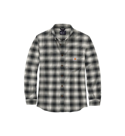 FLAN PLAID SHIRT BLACK WHITE 105945 W03